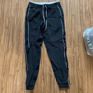 Athleta Jogger with White stripes down leg